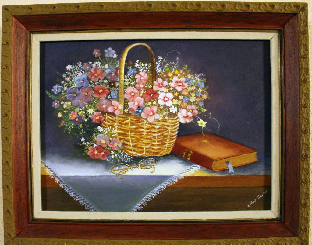 Grandma's Glasses painting by Esther Trevizo