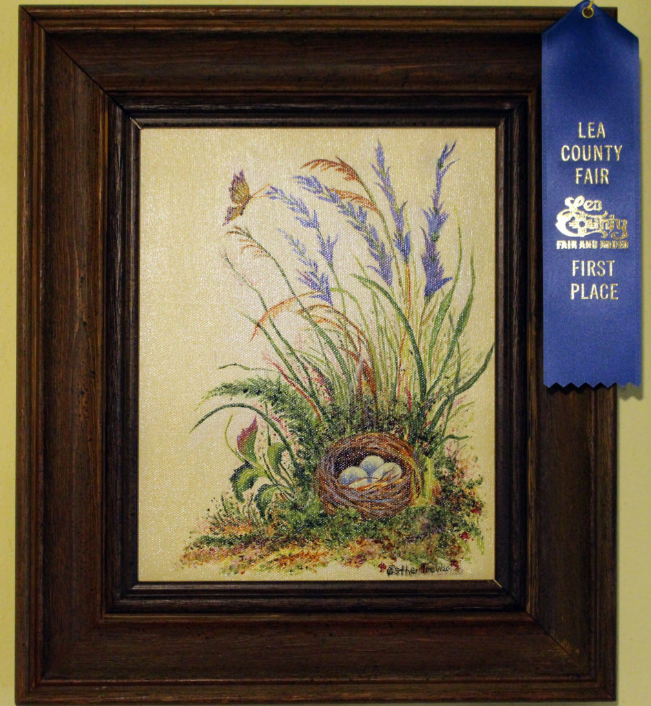 Bird Nest first place painting