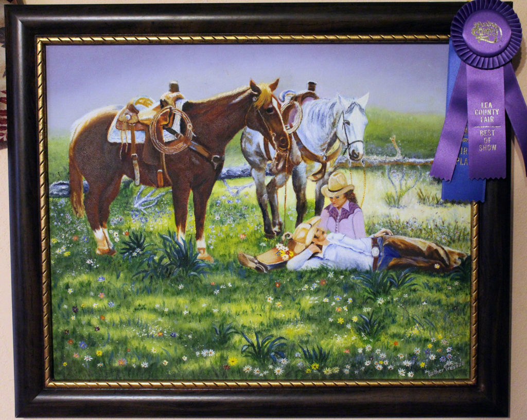 Country Couple painting by Esther Trevizo