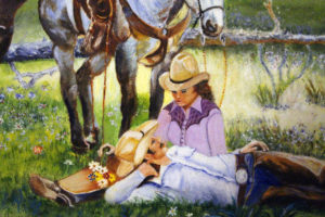 Country Couple painting by Esther Trevizo