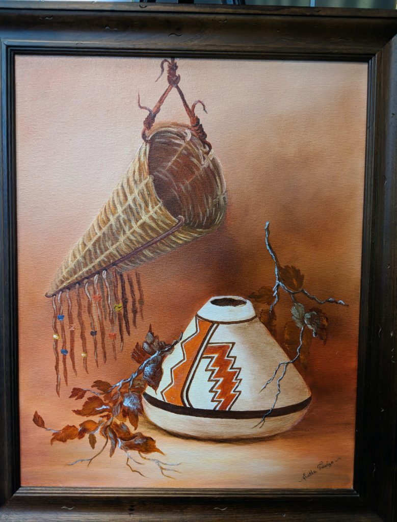 Indian Pot & Basket painting by Esther Trevizo